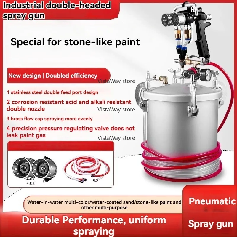 Double Ended Water in Sand Special Exterior Wall Coating Imitation Stone Water in Water Colorful Paint Spray Gun Spray Gun