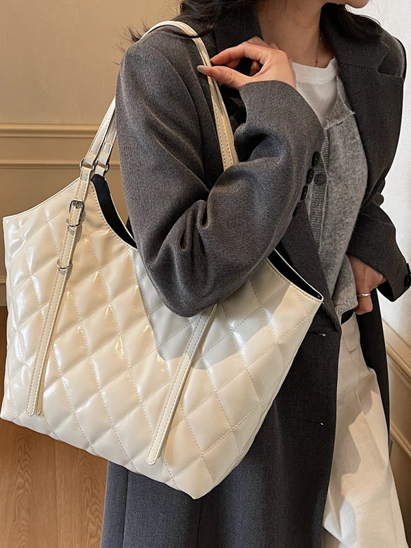 

Повседневная сумка-тоут с бриллиантами, женская большая сумка Capaci, сумка на одно плечо, новинка 2025, сумка для подмышек, сумка для отдыха