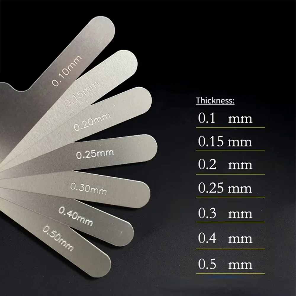 

Dental Interproximal Reduction Gauge Ruler Orthodontic Treatment Tools 0.1-0.5 MM IPR Tooth Gap Measuring Ruler Stainless Steel