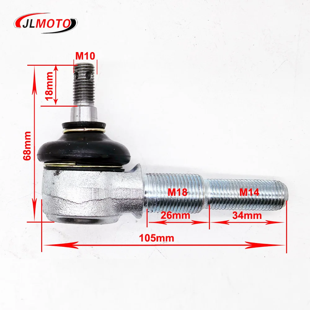 M12X60mm M10X60mm M18 Adjustable Ball joint Kit Fit For Bashan Kangchao 200-7 250cc 200cc electric ATV UTV Go Kart Buggy Parts