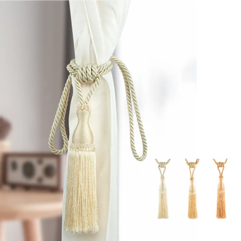 Europäischen Stil Vorhang Clip Halter Raffhalter Schnalle Clips Vorhang Riemen Rayon Quasten Vorhang Zubehör Wohnkultur