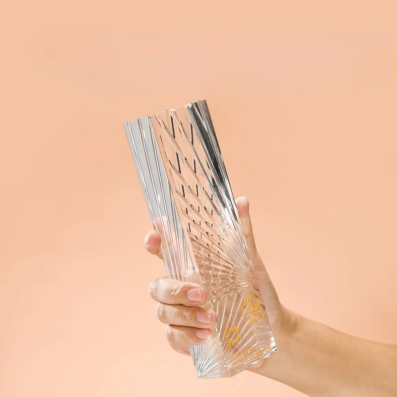 Transparent crystal custom champion order crystal creative excellent employee competition
