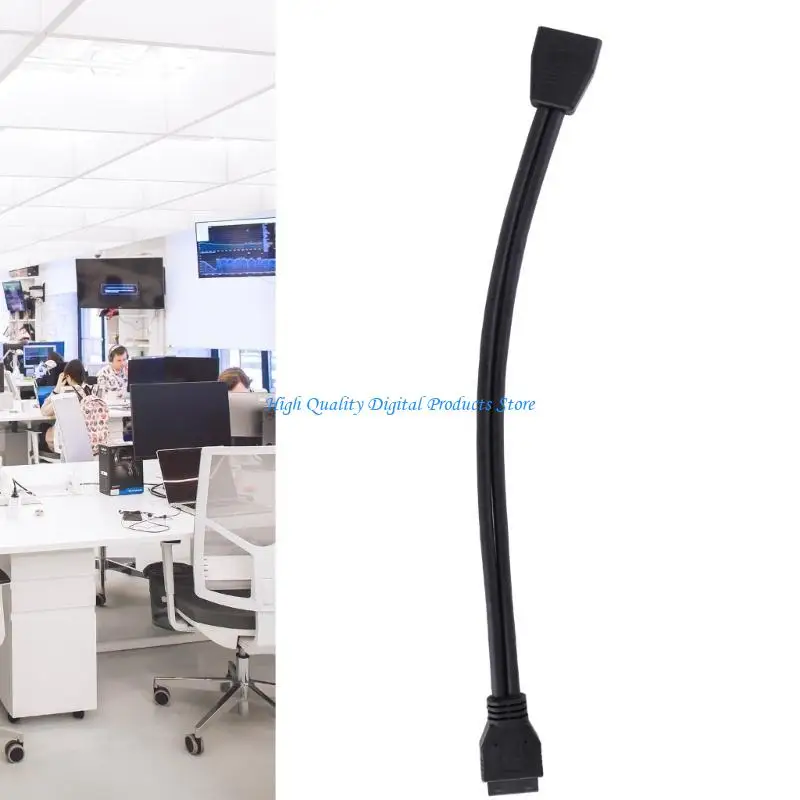 U2JE耐久性USB 19pin拡張コードUSB 19pin 20pinゲーマーおよびコンピューターメインボード電源用男性女性コンバーター