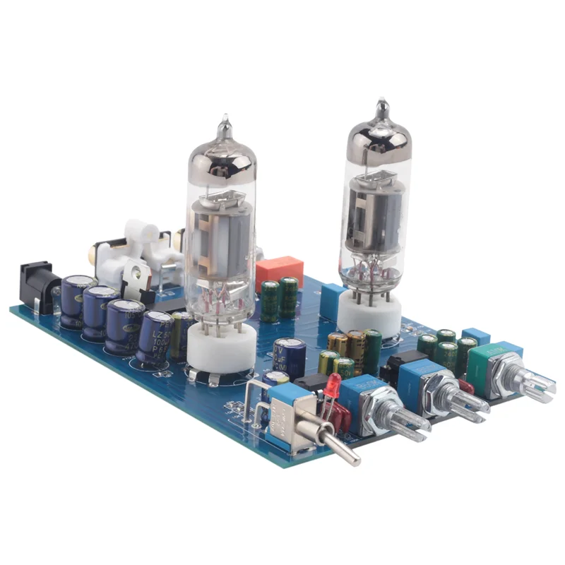 บลูทูธหลอด Preamplifier ไข้ Hifi 6J5 Bile สูญญากาศ Preamp NE5532 Pre Amplifier Tone Control Board