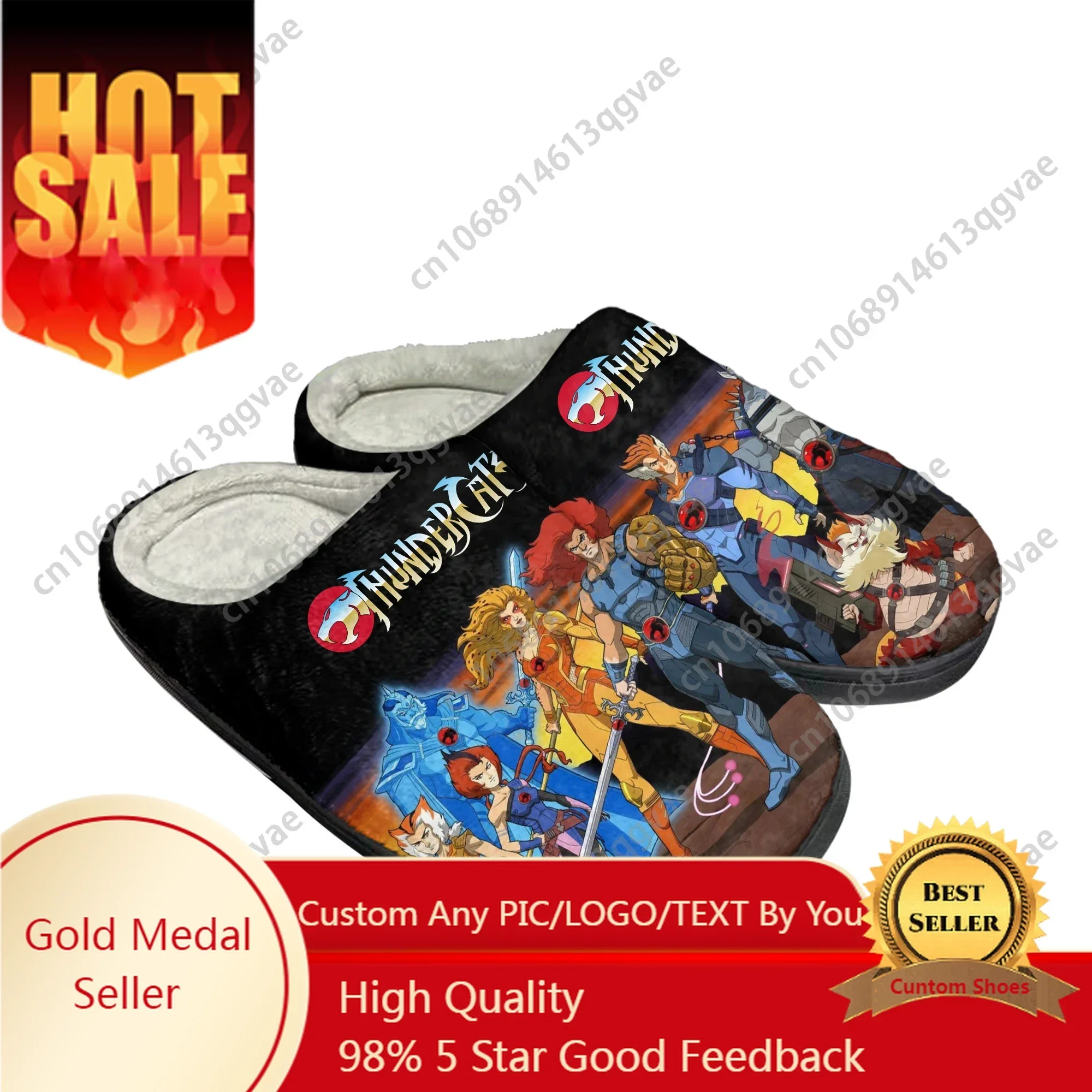 

Thundercats Home Cotton Slippers Lion O Men Women Youth Boy Girl Plush Bedroom Keep Warm Shoes Anime Custom Indoor Slipper