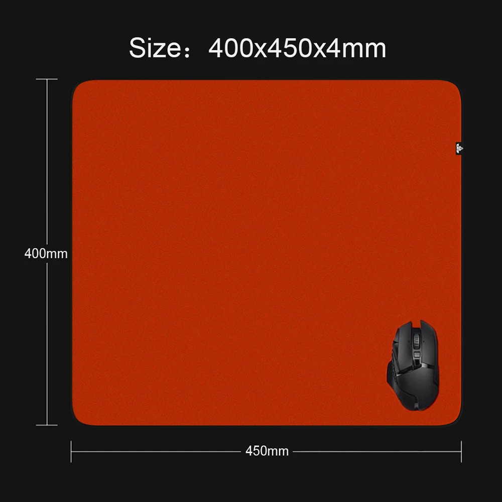 Achotop Mousepad Anti-slip Particle Mouse Pad Control Mouse Mat Jacquard Table Carpet Speed Desk Mat 40x45CM Red Deodorize Mats