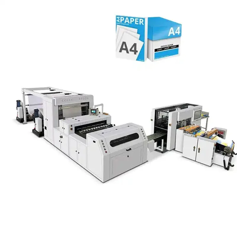 Automatic A4 Size Paper Precision Sheet Cutting Pakcaging Label Machine Slitting Best Price Rewinding Cutting Paper Roll Machine