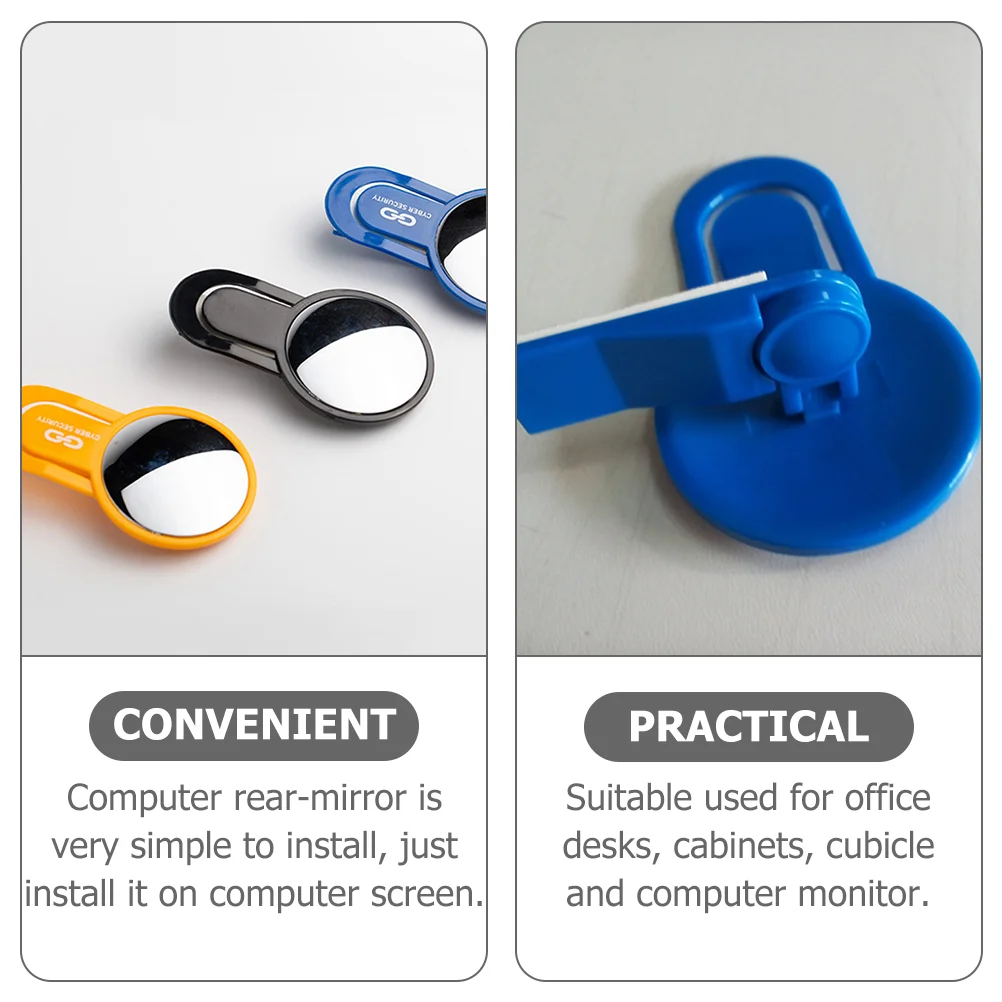 Espejo de computadora Espejos retrovisores Seguridad de oficina Seguridad personal Gabinete de visión trasera de escritorio Abs