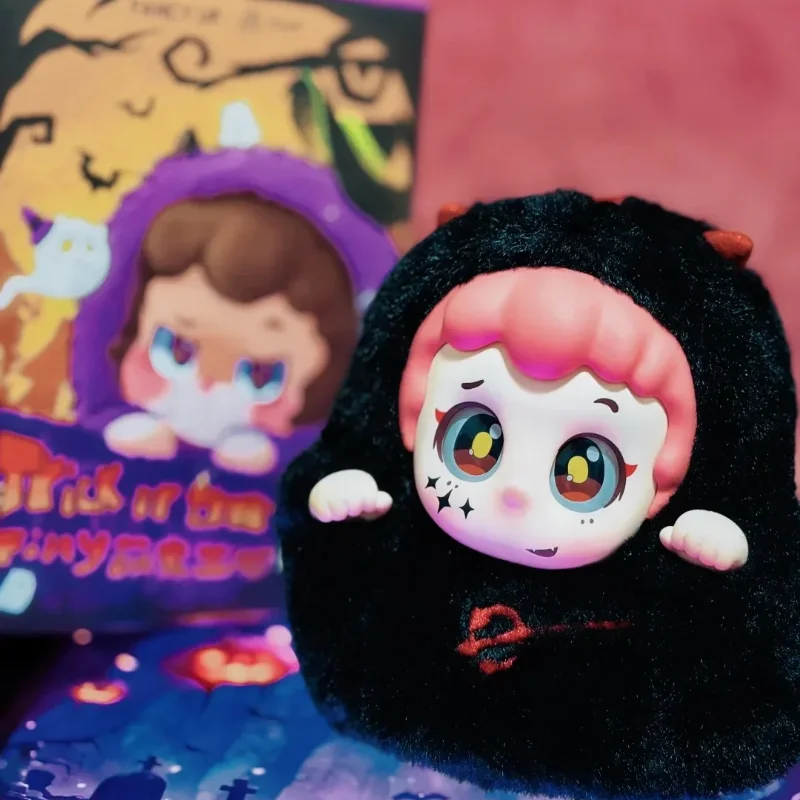 ピンティックトリックオアトリートシリーズぬいぐるみブラインドボックスおもちゃキュートドールハロウィンギフトバックパックペンダントキーホルダーバッグ用サプライズミステリーボックス