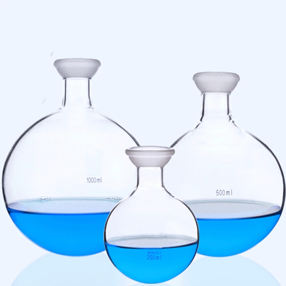 250/500/1000/2000ml 35mm Ball Ground Round Bottom Flask Rotary Evaporator Receiving Bottle Lab Glassware Chemical Experiment