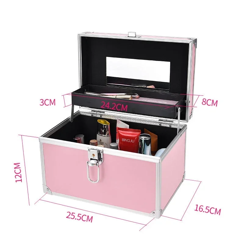 

2024 New Brand Makeup Box Artist Professional Beauty Cosmetic Cases Make Up Bag Tattoo Nail Multilayer Toolbox Storage Organizer