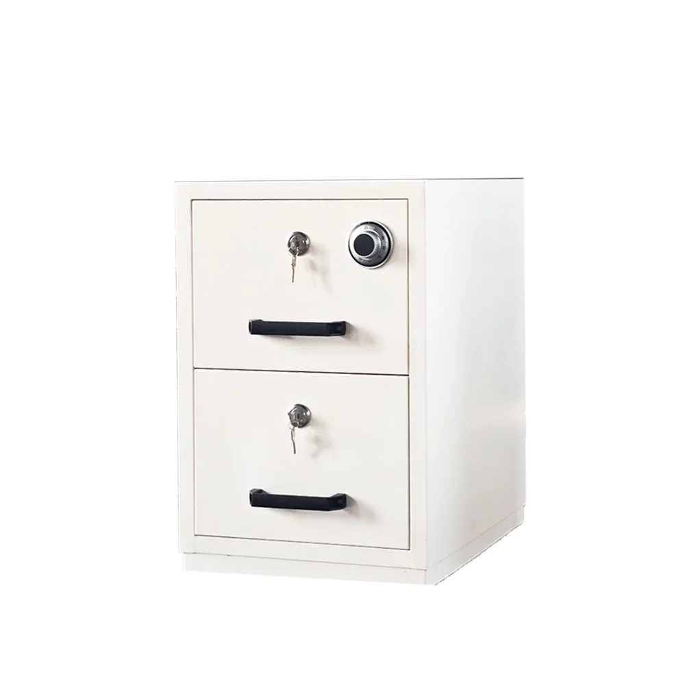 2 Drawer Vertical Office File Cabinet Fireproof And Fire Resistant Metal Filing Cabinets