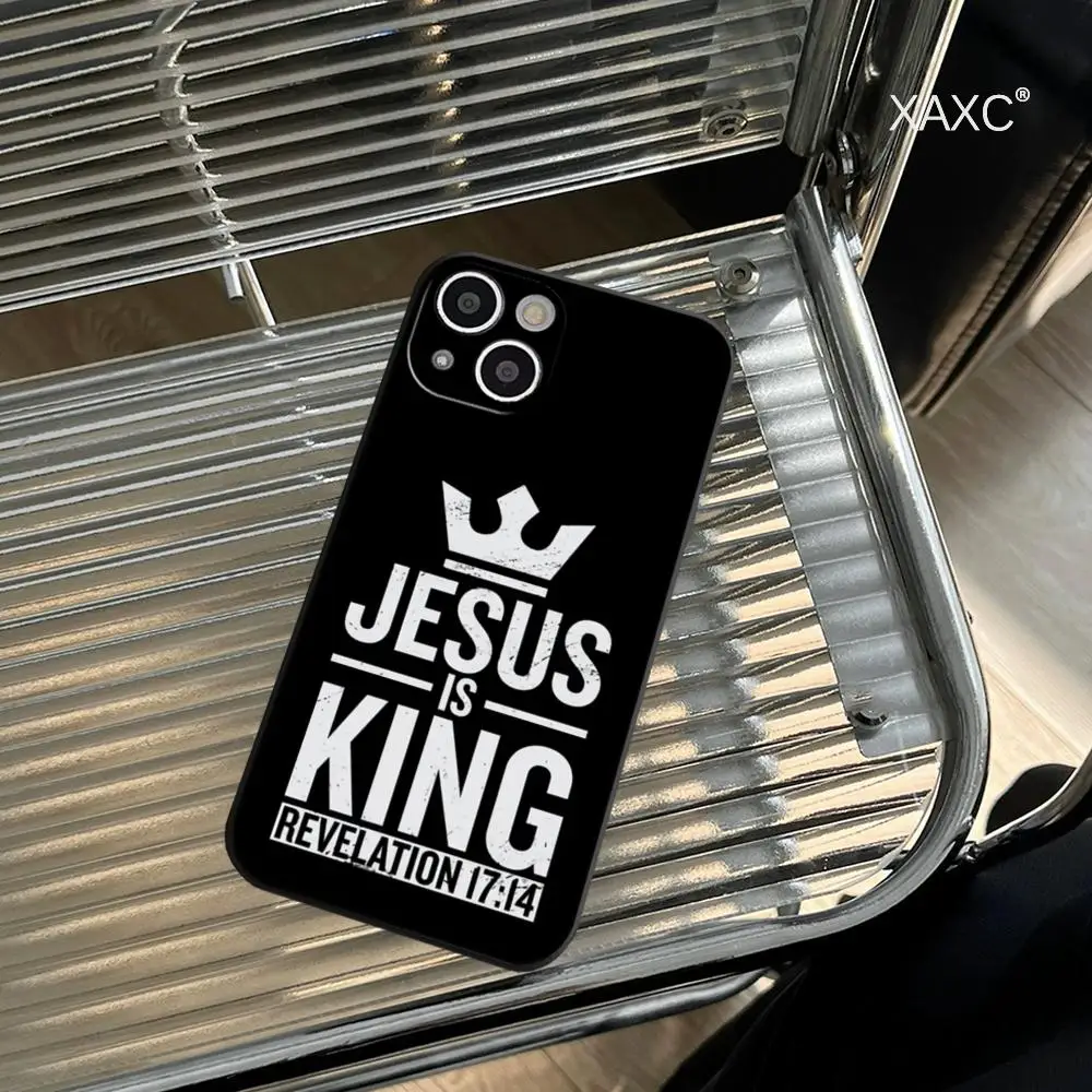 FOR IPhone 15 Verse of The Christian Bible Jesus Soft Case for Iphone 15 14 11 12Pro 8 7 Plus X 13Pro MAX SE2020 XR XS Covers