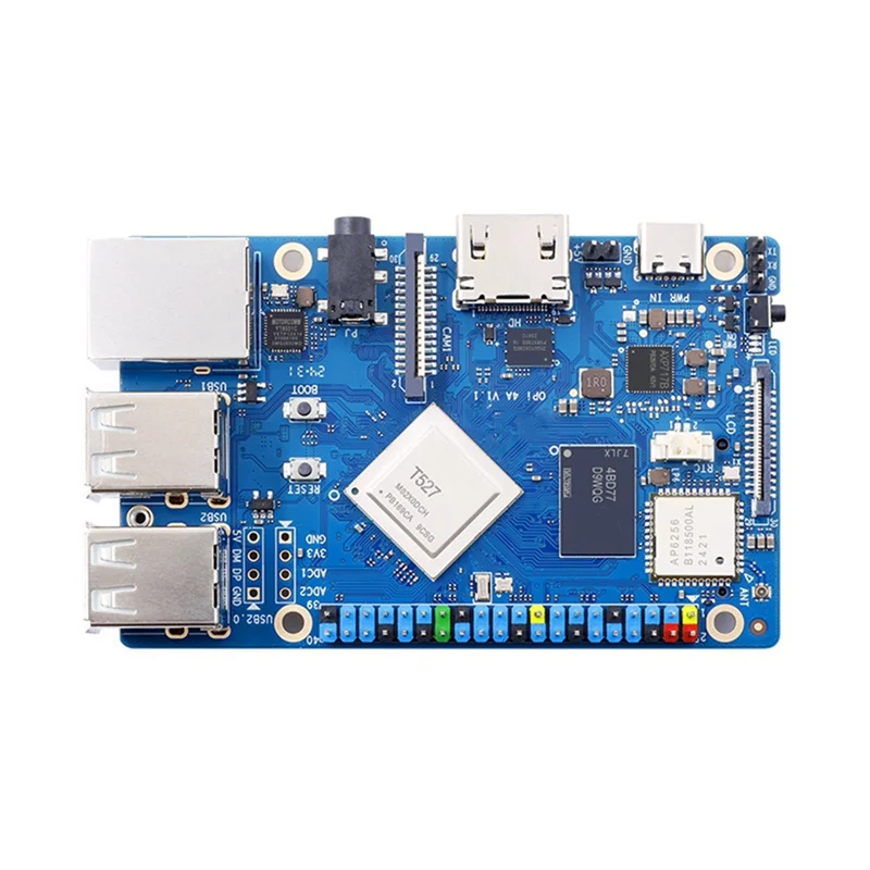 

Изысканная макетная плата Orange Pi 4A Allwinner T527, RISC-V Co-Processor Wi-Fi + BT5.0 BLE, M2 Nvme SSD, 2TOPS NPU