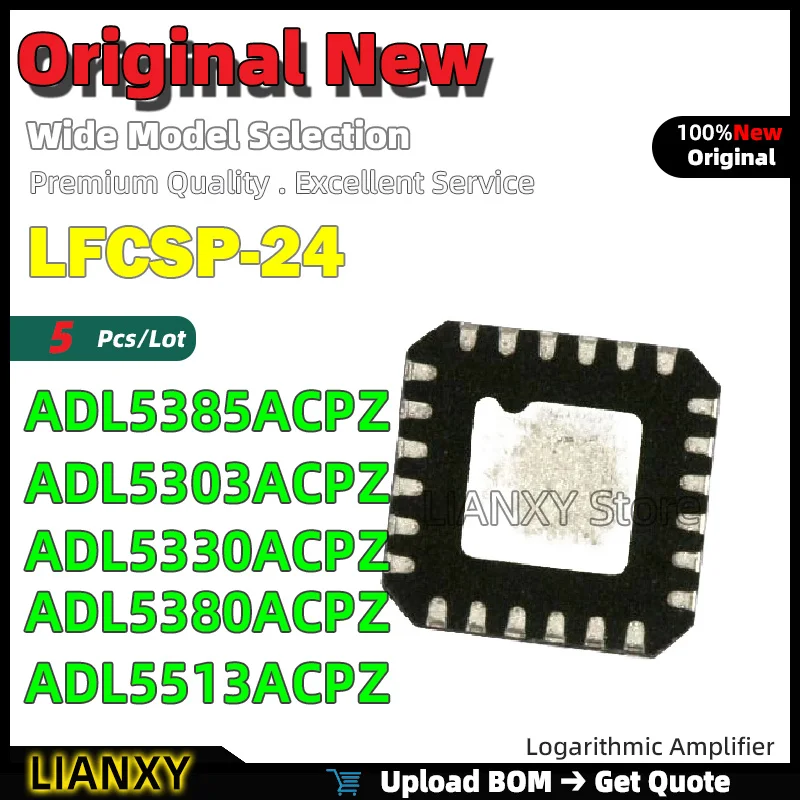 5pcs LFCSP-24 ADL5385ACPZ ADL5303ACPZ ADL5330ACPZ ADL5380ACPZ ADL5513ACPZ Logarithmic Amplifier New Original