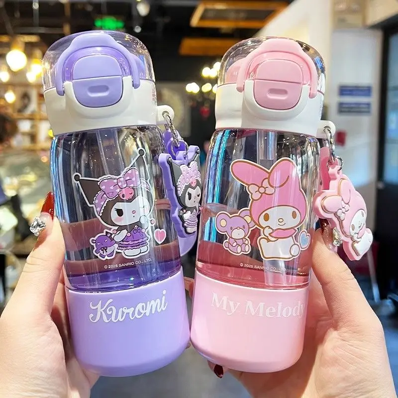 

Серия Sanrio Kuromi My melody Pochacco мультяшная чашка для воды в стиле каваи для мужчин и женщин, студентов, новая соломенная креативная трендовая чашка в подарок
