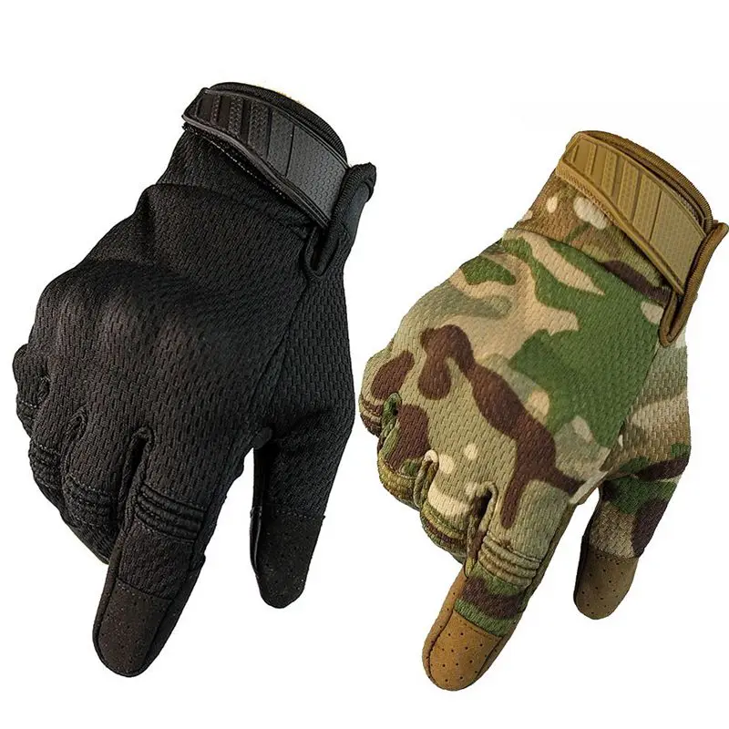 

Full finger tactical mesh gloves outdoor sports training mountaineering wear-resistant non-slip anti-fall riding gloves