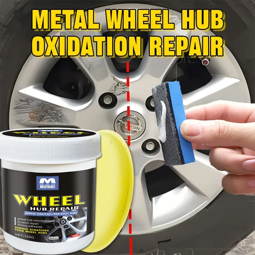 Rim Scratch Repair Kit Wheel Scratch Removal & Restoration - Quick Fix for Scratches with Long-Lasting for All Vehicle Models