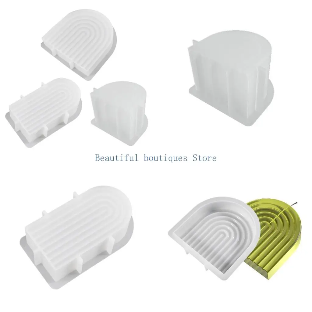 

U4LF U-образное украшение SOAP FOLM DIY DIY Свеча эпоксидная форма ручной формы ручной работы