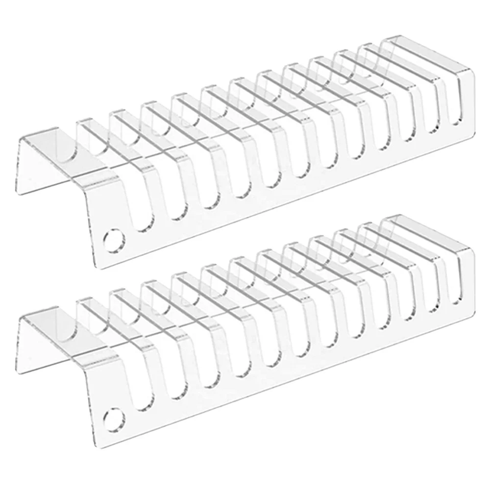 

2pcs Duckbill Display Rack Acrylic Desktop Stand Modern Design Small Size Holder For Home Shop Tabletop Storage Display Use Cap