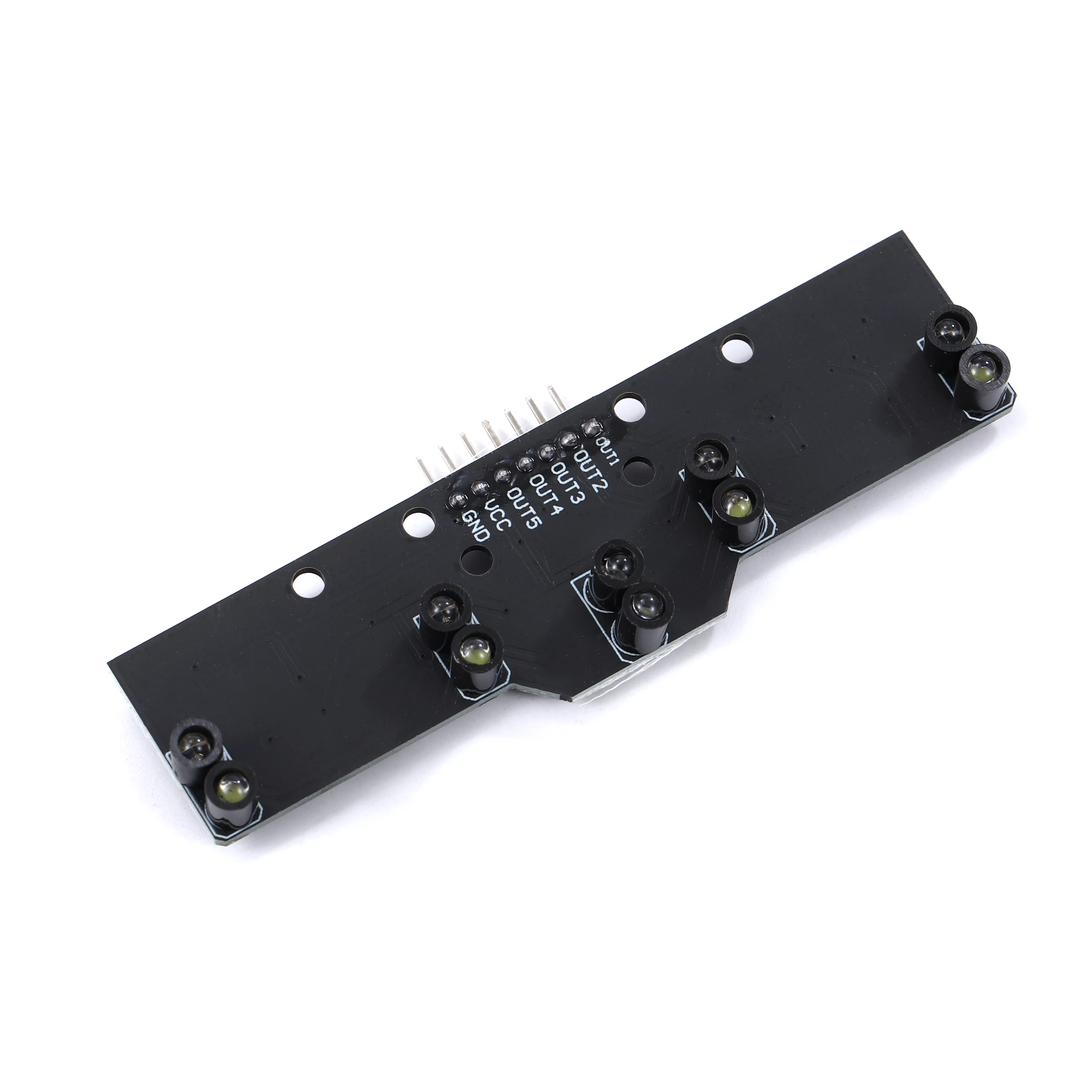 5 channel digital tracking sensor, 5-channel gray line patrol module, photoelectric red line color recognition