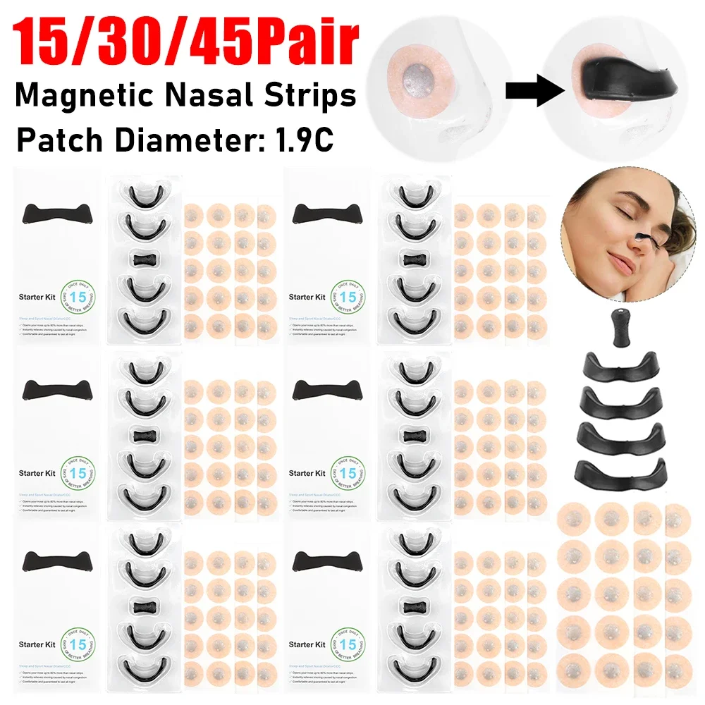 

Безопасные для кожи носовые полоски, носовой расширитель, впускное дыхание, стартовый комплект для носовых полосок, повышающий кислород, уменьшает храп, магнитные полоски для носа