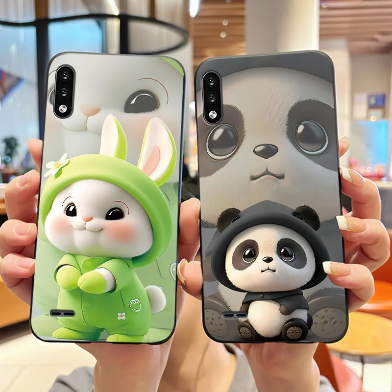 Funda de teléfono para LG K22, funda suave a prueba de golpes, funda negra de silicona, Popular Viral, botella de deriva de la suerte, protectora impresa