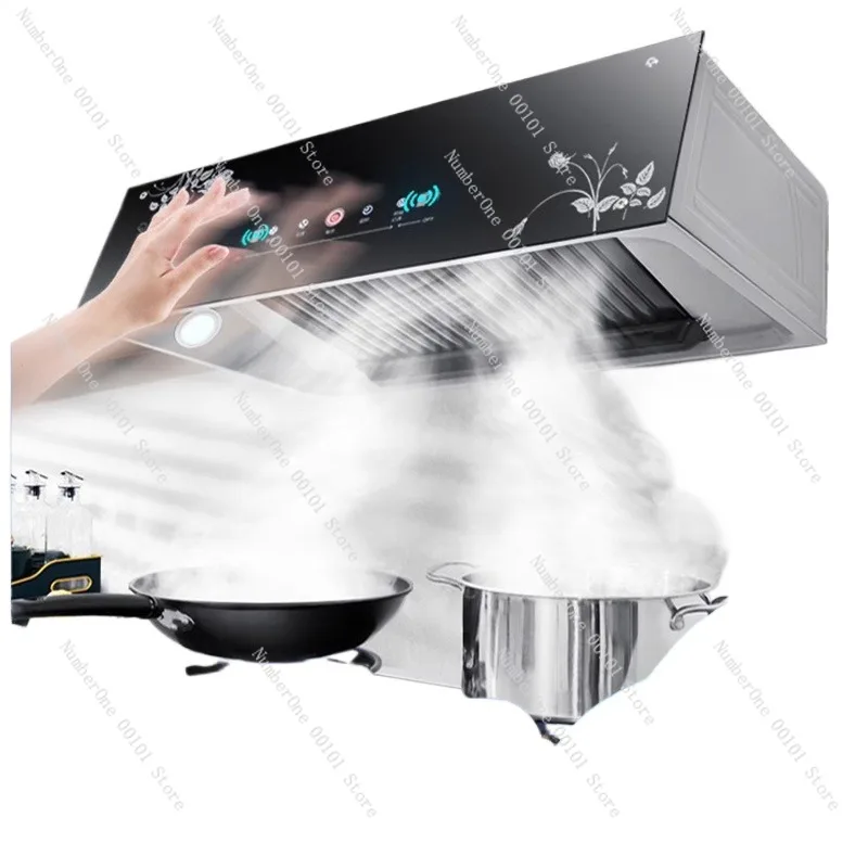 

Range Hood for Rental Houses, Large Suction Kitchen Exhaust Fan, Oil Absorption Machine for Home Kitchens and Cooking Spaces