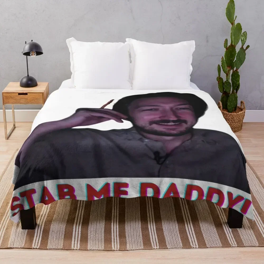 Stab Me Daddy - Shane Madej quotes Throw Blanket Fuzzy Plush Throw Blanket for Sofa Chair