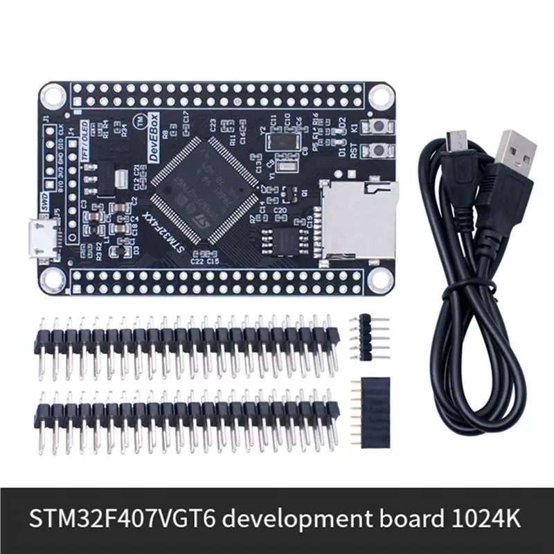 ABZW 2X STM32F407VGT6 Development Board STM32 System Core Board F407 Single-Chip Learning Board With USB Cable