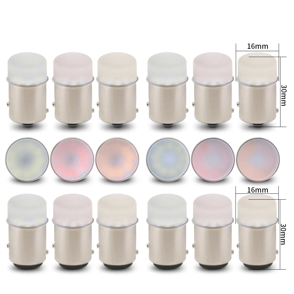 1156 LED 전구, 방향 지시등, 백색 자동차 역방향 브레이크 주차 램프, DRL 20... - 3