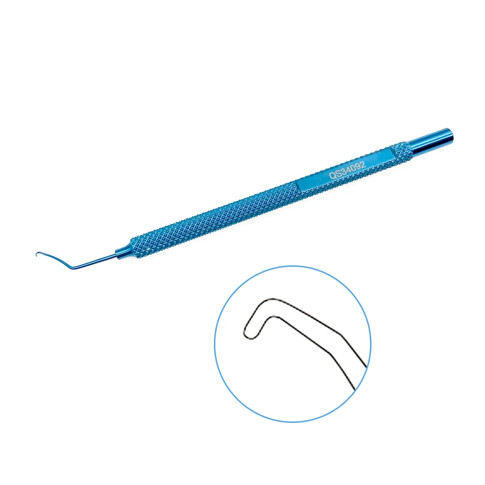 QSWTITAN グリーン ファコ チョッパー フック 二重まぶた眼科手術器具 まぶたツール