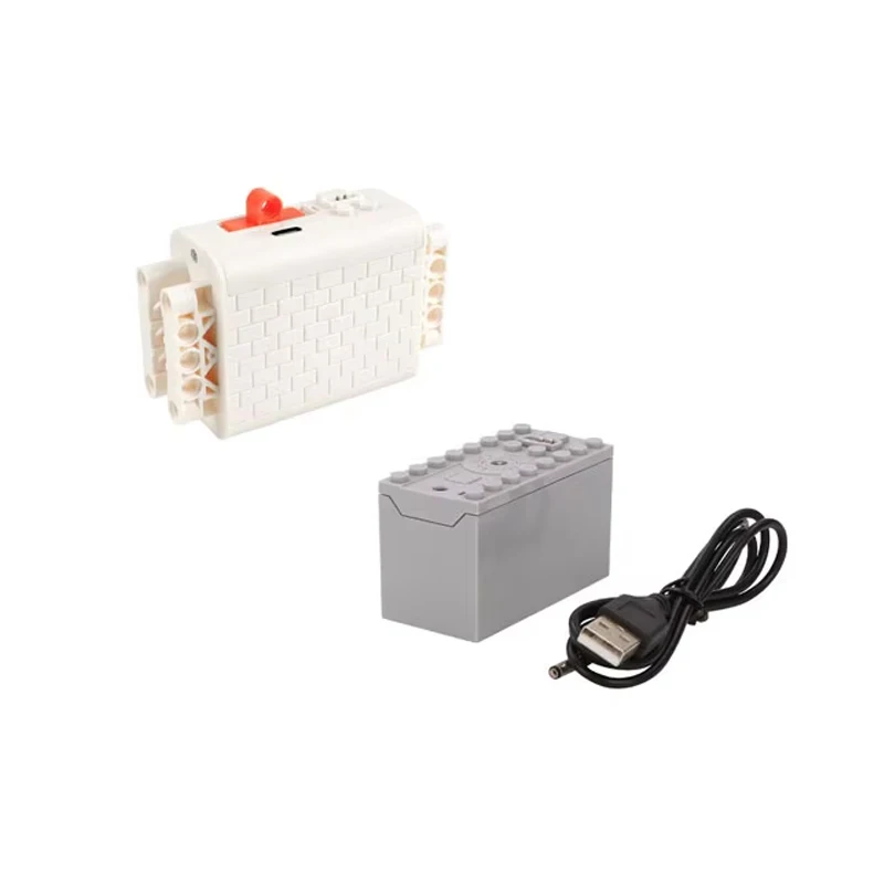 

MOC 8878 Rechargeable Battery Box - Multi-Function Power Supply with Speed Control for Building Block Motors & DIY Projects