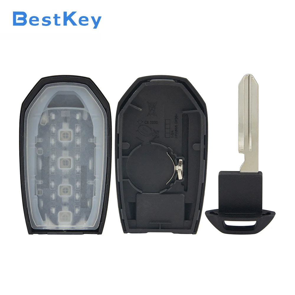 Best Key S180144709 FCC KR5TXN7 4 Button Hatch/Trunk Smart Key 434MHz 4A Chip for 2019-2022 Infiniti QX60 Q50 Q60