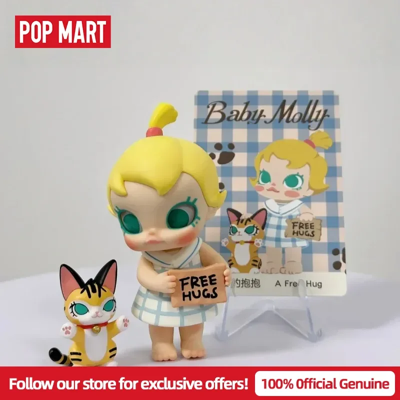 حقيقي POPMART الطفل مولي بلدي المعانقة اكتشاف سلسلة صندوق أعمى اللعب أنيمي عمل الشكل Caixa Caja مفاجأة هدية عيد ميلاد