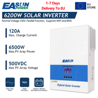 EASUN 6200W 2000W Hybrid Solar Inverter 12V 48V MPPT 120A Battery Charger Controller Pure Sine Wave Off Grid Inverter With WIFI