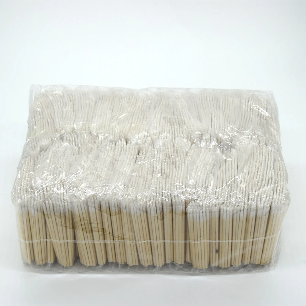 100/300/500/1000 pz legno sopracciglio Eyeline tampone di cotone lucidalabbra tamponi a punta bastoncini per la pulizia applicatori di estensione delle ciglia