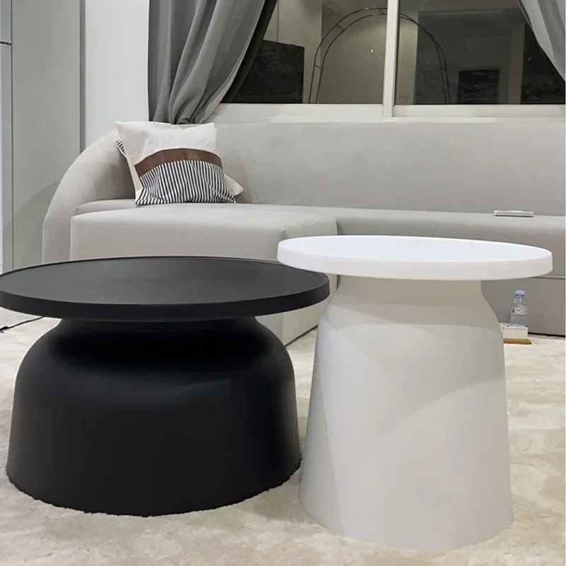 Beautiful Living Room Coffee Table Hardcover Minimalist Premium Plastic Tables Round Luxury Mesa De Centro De Sala Furniture image 2