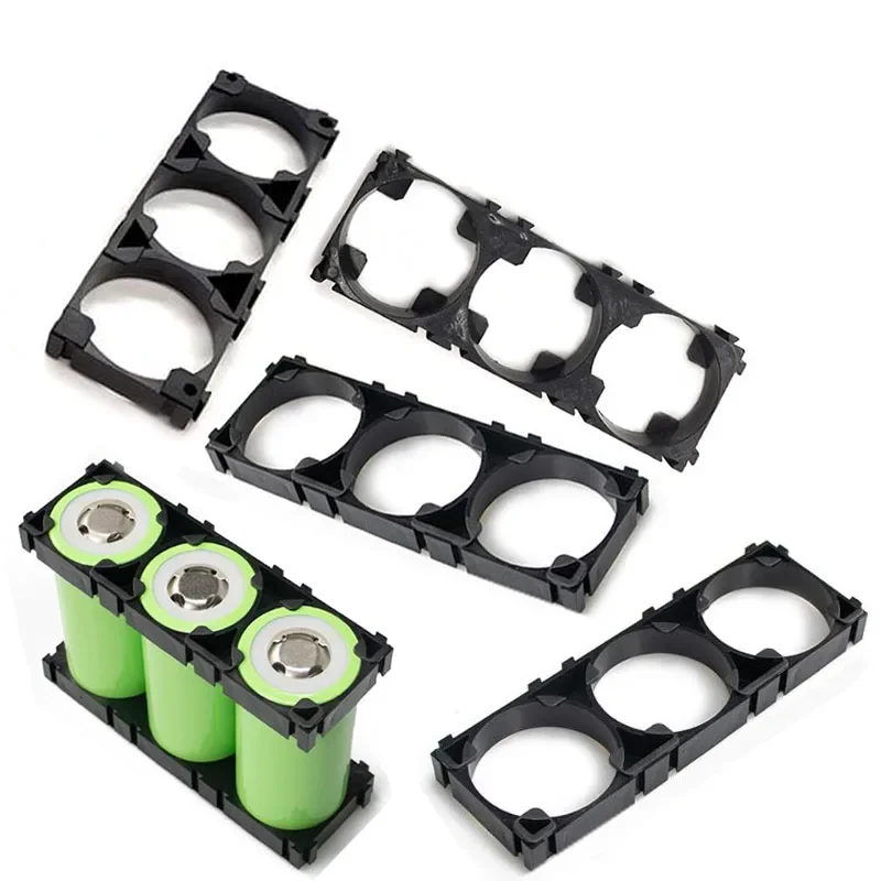 

Wholesale 50pcs/100pcs 32650 Battery Holder Plastic Black Battery Holder Bracket Cylindrical Support Shockproof Bracket DIY32650