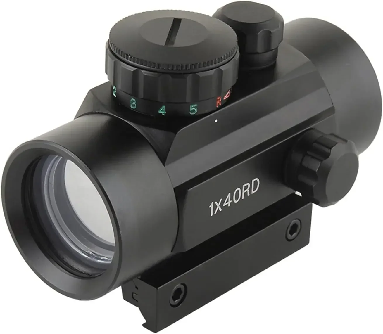 Tactical 1x40 1x30mm Reflex Red Green Dot Sight Riflescope with Free 11mm & 20mm Mount Rails