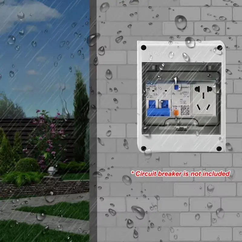 

Brand New High Quality Fuse Box 110x150x90 Mm ABS Lockable IP65 Waterproof 1 Row For 5 Modules Distribution Box