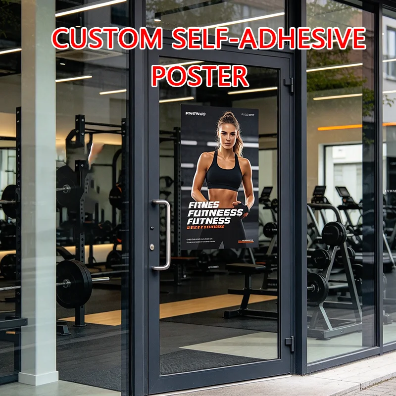 1 Custom Self-Adhesive Poster Print — Upload Your Own Image or Photo. Ideal for Occasions Such as Graduation Season, Halloween