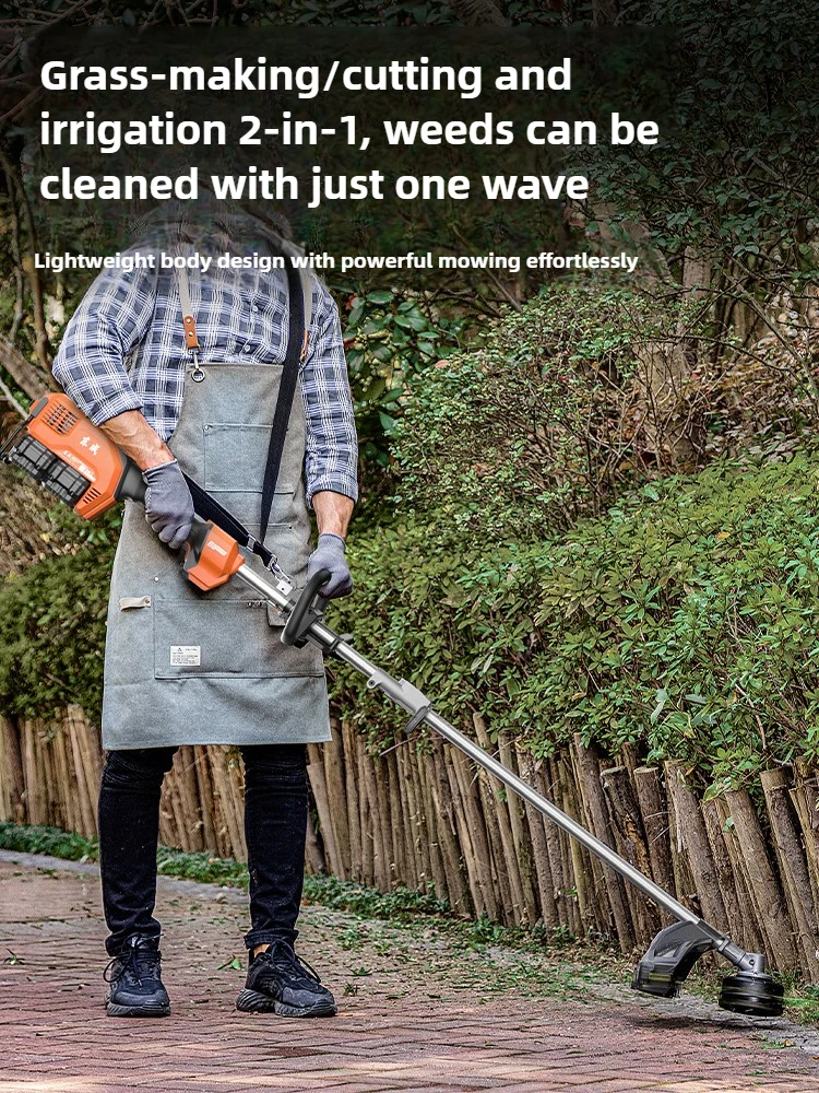 40V borstelloze elektrische grasmaaier, klein huishoudelijk oplaadbaar grasmaaierartefact