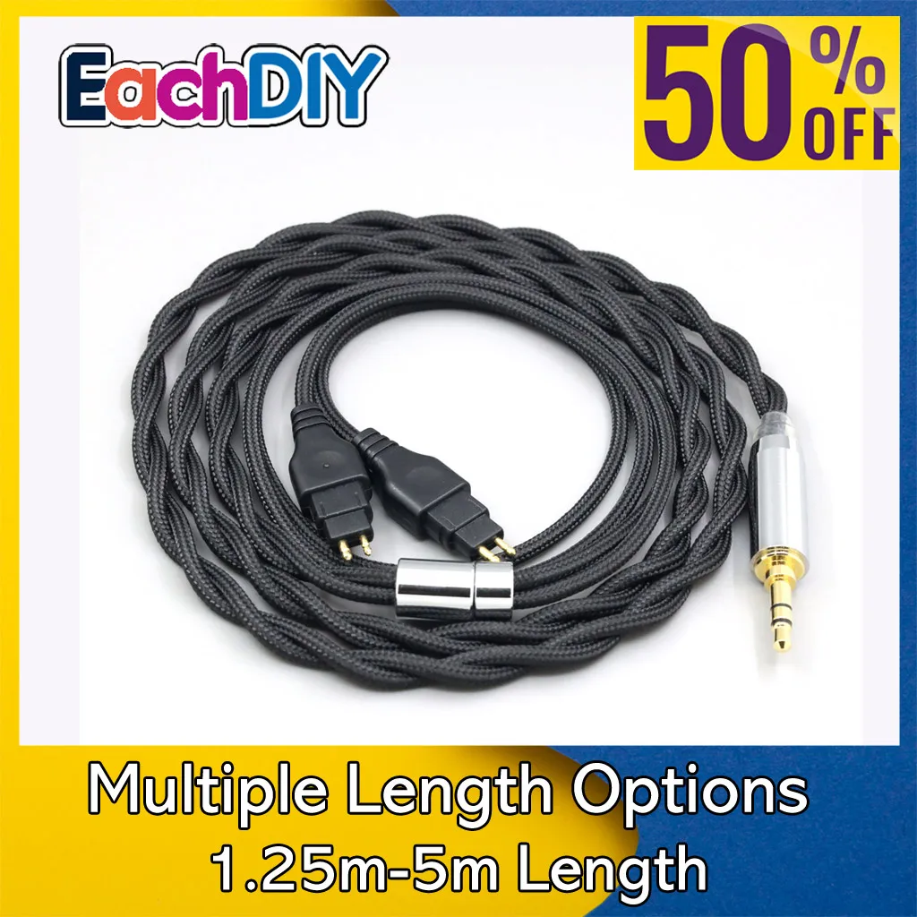 

Нейлоновый кабель из 99% чистого серебра, плаладия, графенового золота, экрана для Sennheiser HD580 HD600 HD650 HDxxx HD660S HD58x HD6xx LN008281