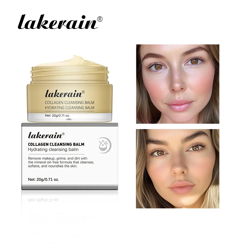 Lakerain Rose Scented Cleansing Balm, Gently Melts Makeup & Impurities, For Face & Lips, Non-Greasy & Soothing Formula
