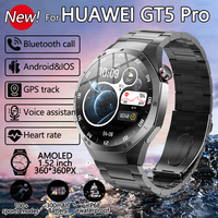 2025 New For HUAWEI Watch GT5pro Smart Watch Men 1.52'' GPS Tracking Heart Rate Bluetooth Call IP68 Waterproof Sports Smartwatch