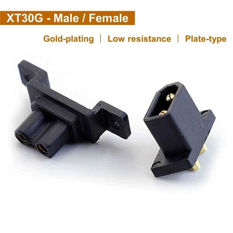 

30A XT30G High Current Male Female Connector Lithium Battery Charging Fixed docking plug For RC Model Drone Car Boat