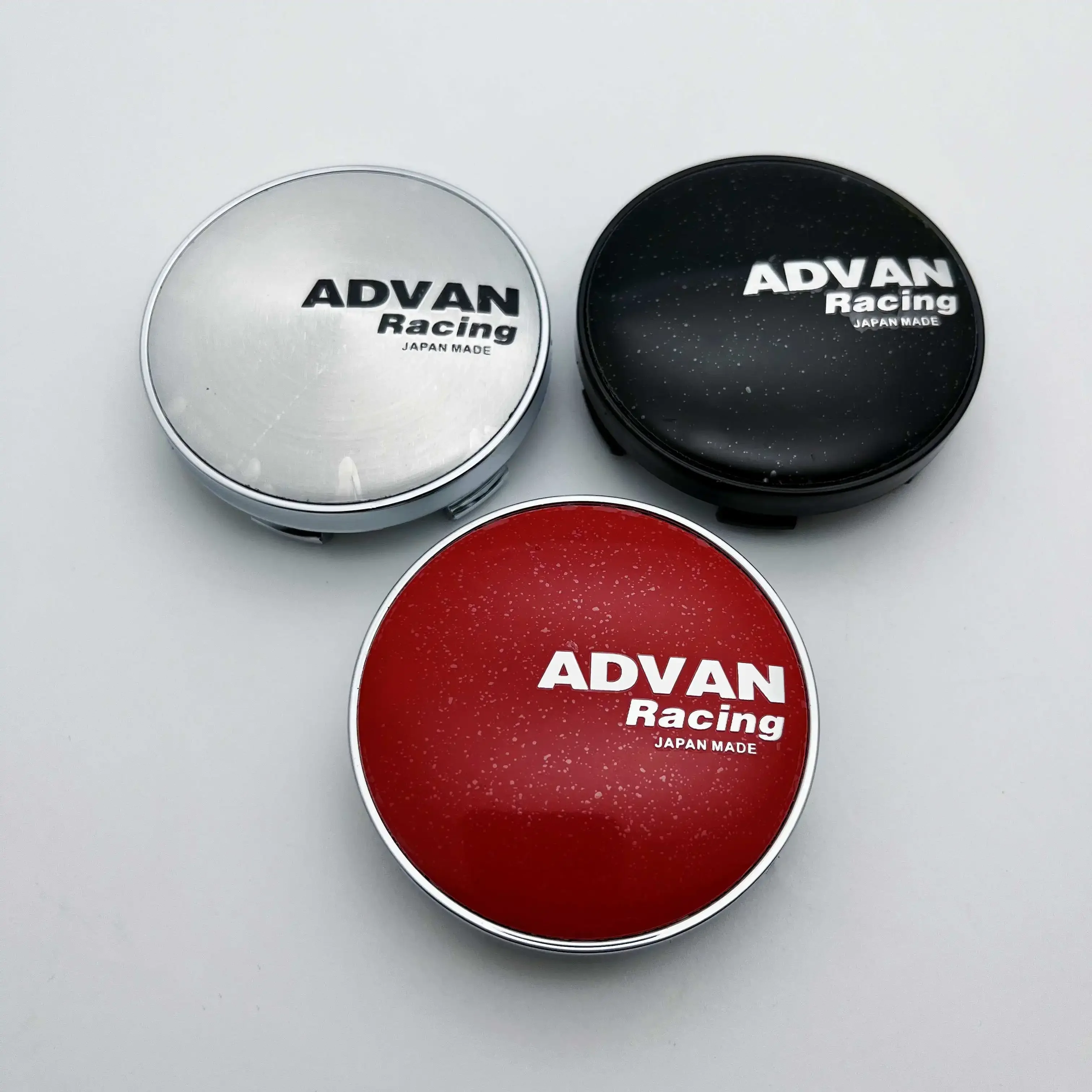 

4pcs 60MM Car Wheel Center Caps With Advan Racing Emblem Logo Rim Hubcaps Cover Badge Car Accessories for Mazda Honda FIT BMW VW