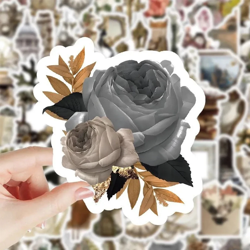 

10/30/50/100pcs INS Style Aesthetic Art Cartoon Stickers DIY Notebook Stationery Phone Laptop Vintage Decoration Sticker Packs