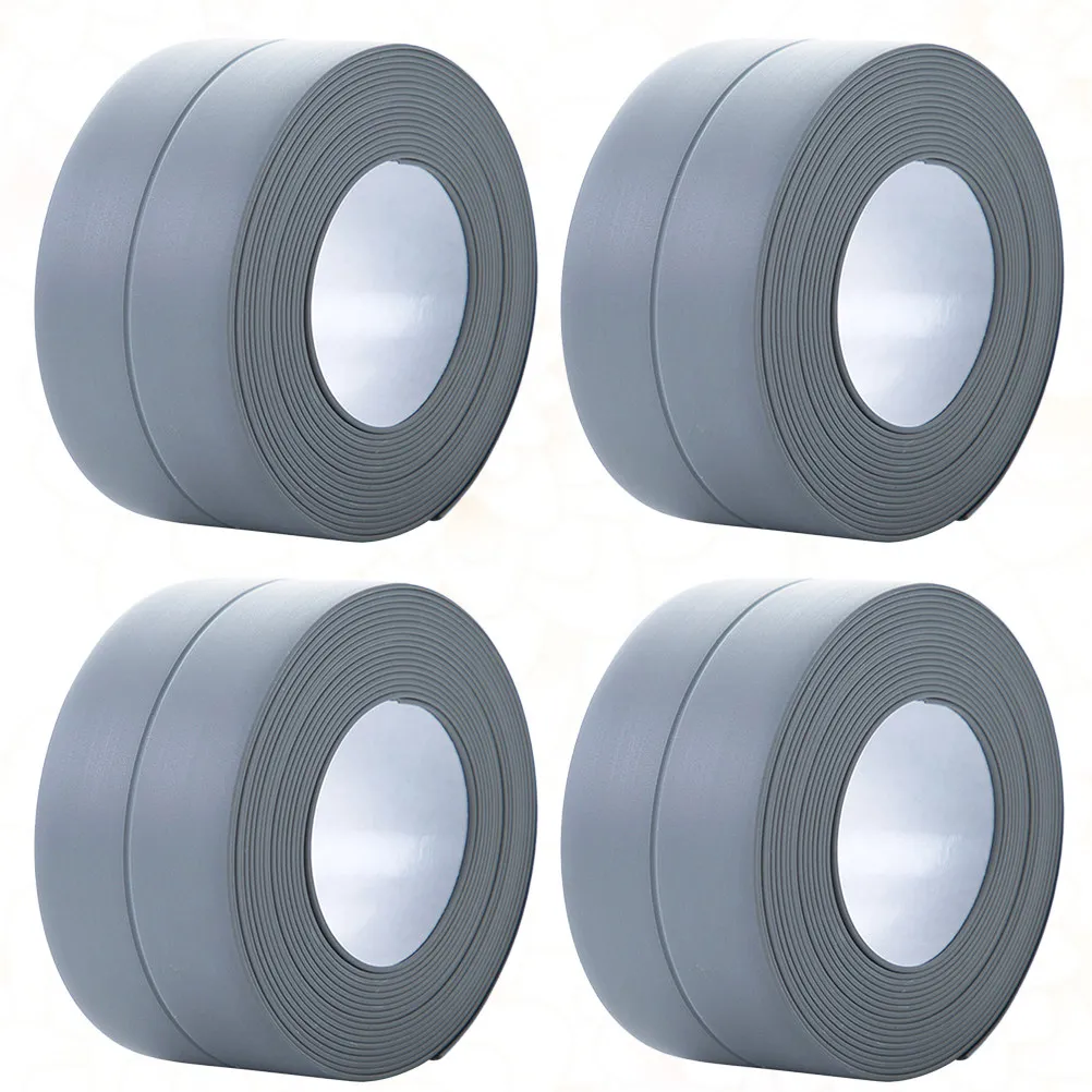 4Pcs Kitchen Sink Waterproof Tape Mildewproof Self-Adhesive Seal Strip 3.2m X 3.8cm Strong Stickiness Easy Clean Crevice Strip
